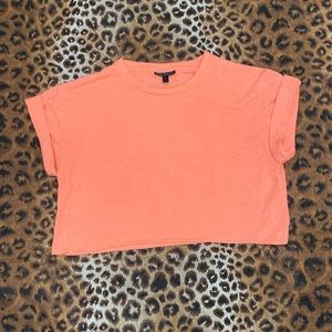 Topshop orange crop top